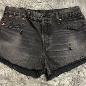 Levis high waisted jeans denim shorts size 31